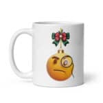 Emoji Christmas Ornament - White glossy mug