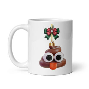 Emoji Christmas Ornament - White glossy mug