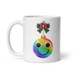 Emoji Christmas Ornament - White glossy mug