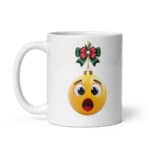 Emoji Christmas Ornament - White glossy mug
