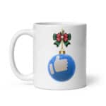 Emoji Christmas Ornament - White glossy mug