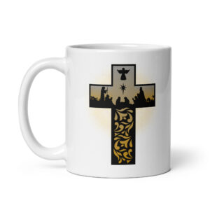 Nativity Cross Mug – A Beautiful Celebration of Christian Faith