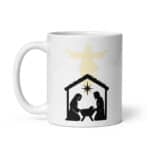 Nativity and Risen Lord Mug – Christian Christmas Design