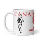 Canadian Hero: Terry Fox - White glossy mug