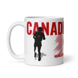 Canadian Hero Terry Fox - White glossy mug