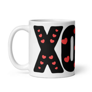 Hugs and Kisses - White glossy mug