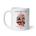Leslie Nielsen - Canadian Icon - White glossy mug