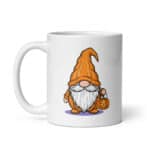 Trick or Treating Gnome - White glossy mug