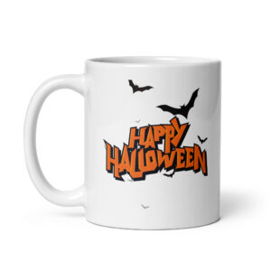 White glossy mug
