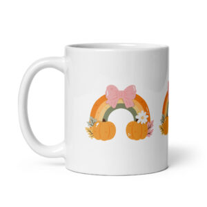 Under the Rainbow - White glossy mug