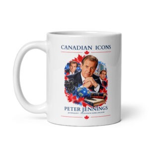 Peter Jennings — Canadian Icons Ceramic Coffee Mug | Canadian Gift |