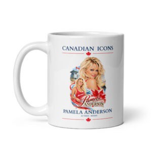 Pamela Anderson — Canadian Icons Ceramic Coffee Mug | Canadian Gift |