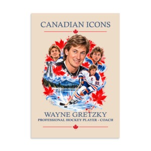 Wayne Gretzky — Canadian Icons Art Poster | Canadian Gift |
