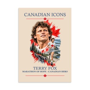Terry Fox — Canadian Icons Art Poster | Canadian Gift |