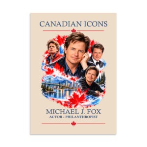 Michael J. Fox — Canadian Icons Art Poster | Canadian Gift |