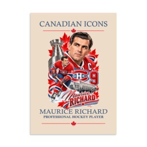 Maurice Richard — Canadian Icons Art Poster | Canadian Gift |
