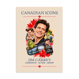 Jim Carey — Canadian Icons Art Poster | Canadian Gift |