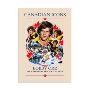 Bobby Orr — Canadian Icons Art Poster | Canadian Gift |