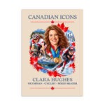 Clara Hughes — Canadian Icons Art Poster | Canadian Gift |