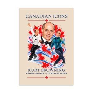 Kurt Browning — Canadian Icons Art Poster | Canadian Gift |