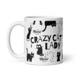Crazy Cat Lady White Glossy Ceramic Coffee Mug