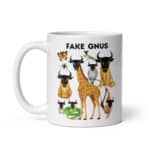 Fake Gnus White Glossy Ceramic Coffee Mug