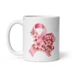 Breast Cancer Awareness White Glossy Ceramic Coffee Mug