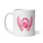 Breast Cancer Awareness White Glossy Ceramic Coffee Mug