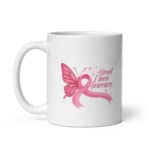 Breast Cancer Awareness White Glossy Ceramic Coffee Mug