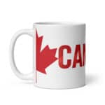 Canada - White Glossy Ceramic Coffee Gift Mug